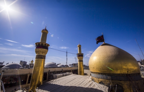 قبة و منارتي حرم الإمام الحسين (عليه السلام)