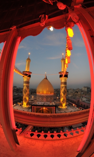منائر  وقبة ابي الفضل العباس (عليه السلام)