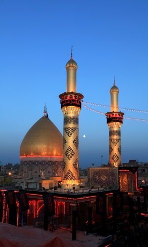 منائر  وقبة ابي الفضل العباس (عليه السلام)