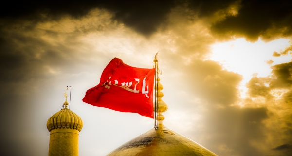 قبة ومنارة حرم الإمام الحسين (عليه السلام)