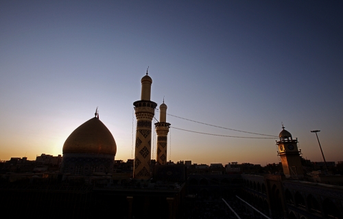 منائر  وقبة ابي الفضل العباس (عليه السلام)