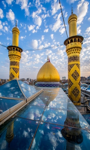 منائر  وقبة ابي الفضل العباس (عليه السلام)