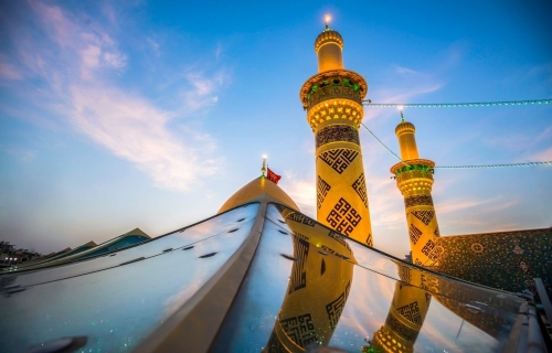 منائر  وقبة ابي الفضل العباس (عليه السلام)
