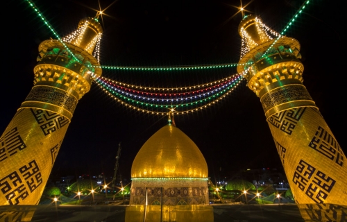 منائر  وقبة ابي الفضل العباس (عليه السلام)