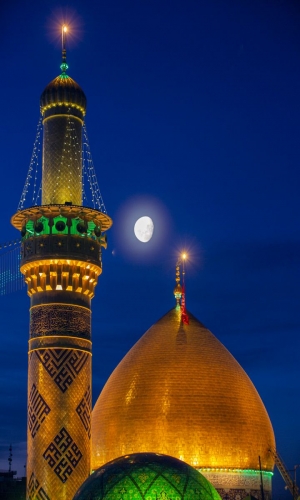 منائر  وقبة ابي الفضل العباس (عليه السلام)