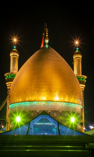 منائر  وقبة ابي الفضل العباس (عليه السلام)