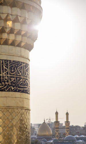منائر  وقبة ابي الفضل العباس (عليه السلام)