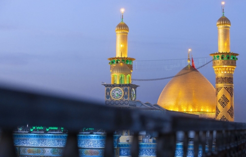 منائر  وقبة ابي الفضل العباس (عليه السلام)