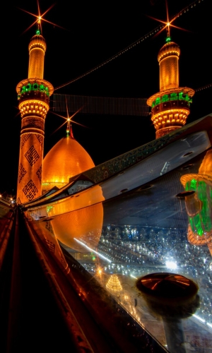 منائر  وقبة ابي الفضل العباس (عليه السلام)