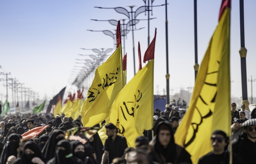 زيارة الأربعين_طريق المشاية