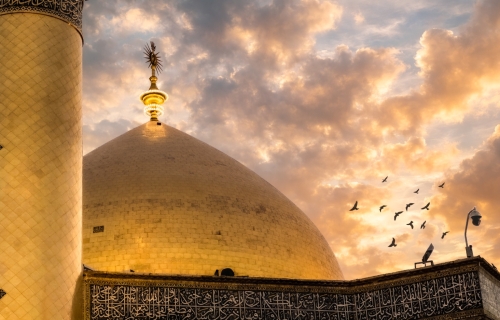 قبة ومنارة حرم الامام علي عليه السلام