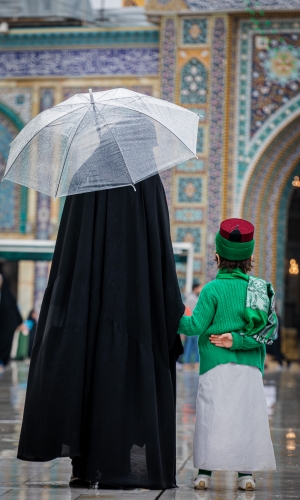 أجواء الغيث بين الحرمين الشريفين 
