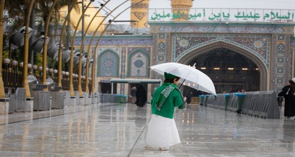 أجواء نزول الغبث بين الحرمين