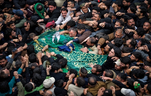 الجنازة الرمزية للأمام الكاظم علية السلام 
