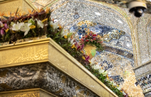 زهور ضريح الامام الحسين عليه السلام 