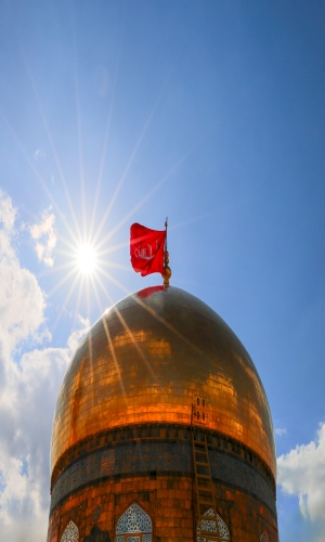 قبة ومنارة الإمام الحسين (عليه السلام)