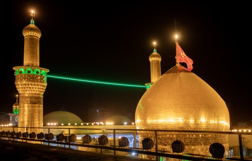 قبة ومنارة الإمام الحسين (عليه السلام)
