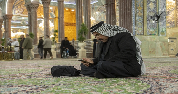 أجواء الزيارة في الصحن الحسيني الشريف 