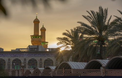 أجواء الغروب عند مرقد الإمام الحسين (ع)