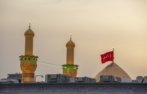 أجواء الغروب عند مرقد الإمام الحسين (عليه السلام)