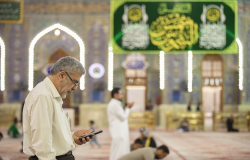أجواء ولادة الإمام الرضا (ع) في العتبة الحسينية
