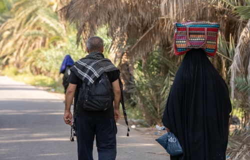 لو تعبن الرجلين ... أوصل زحف لحسين 